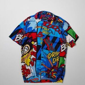 REASON MEN'S MONEY DRIP BUTTON DOWN SHIRT